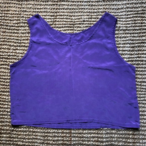 Vintage Silk cropped tank - Picture 1 of 3